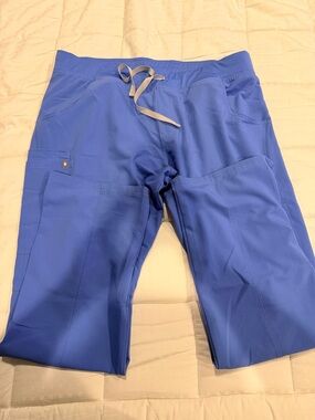 Figs Blue Drawstring Utility Pants